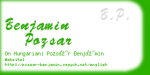 benjamin pozsar business card